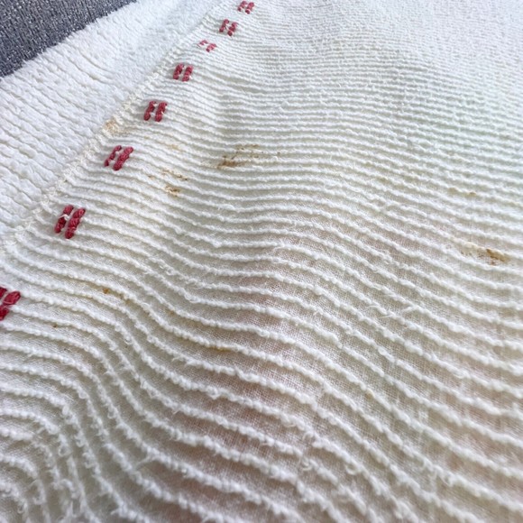 Vintage Chenille Bedspread Blanket Full Queen King Off White 92 x 100 Flowers - Picture 16 of 16